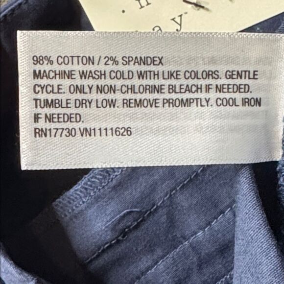 Women’s Navy Blue Straight Leg High Rise Office Casual Pants a new day 4R NEW - Picture 14 of 14